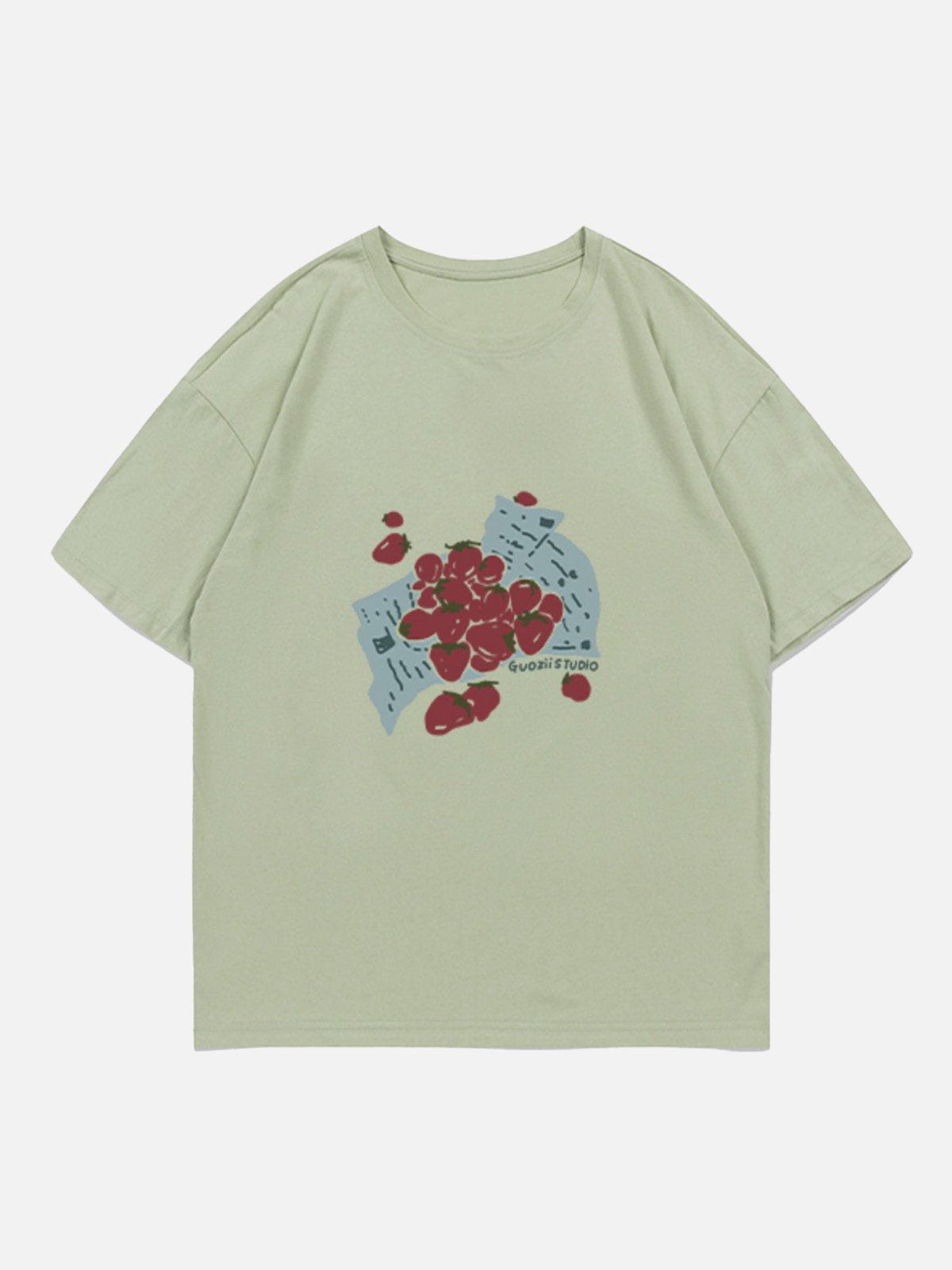 Strawberries Print Tee