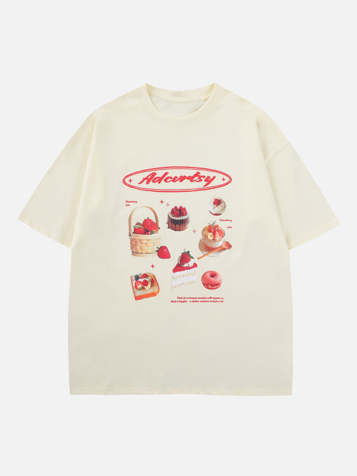 Strawberry Cake Print Tee