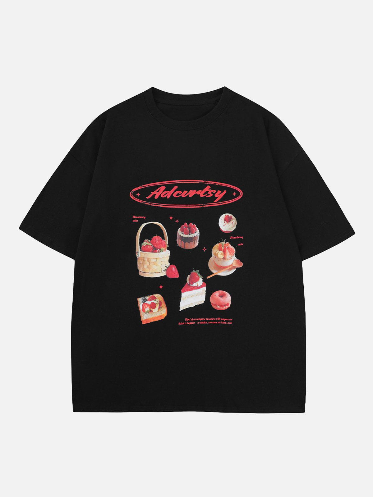 Strawberry Cake Print Tee