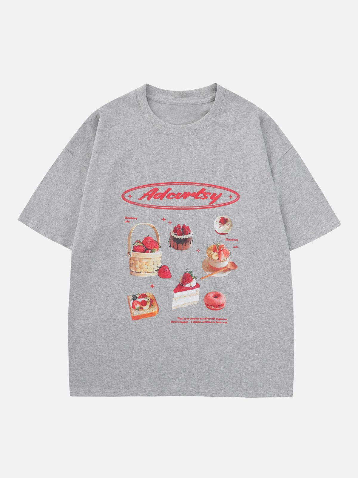 Strawberry Cake Print Tee