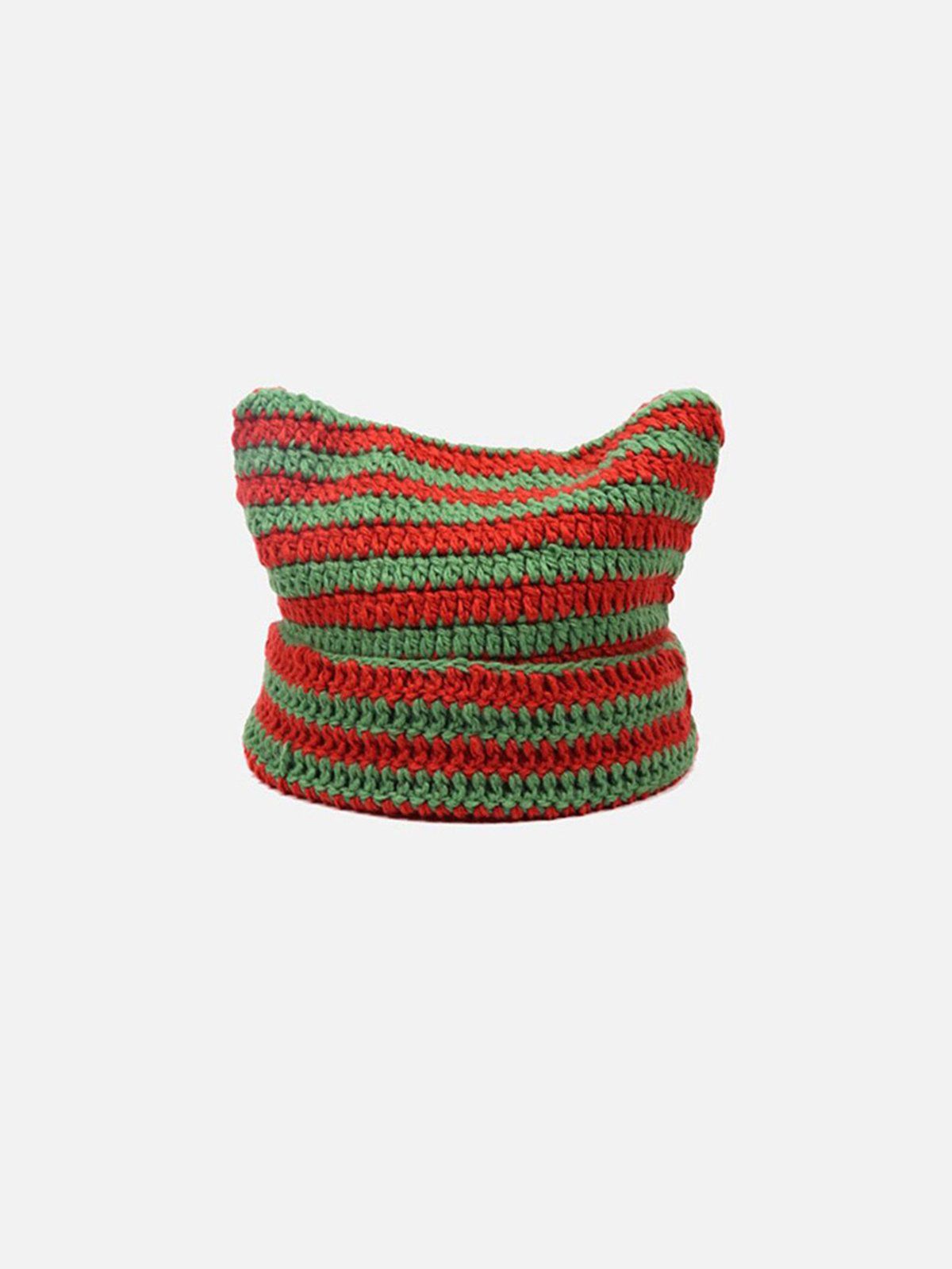 Stripe Cat Ear Hat