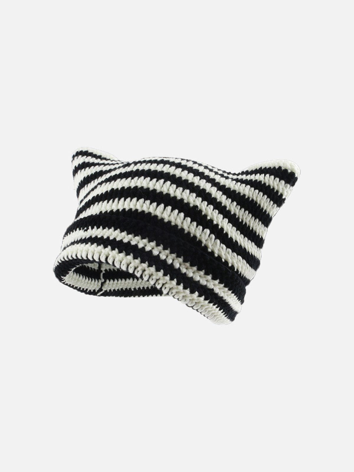 Stripe Cat Ear Hat