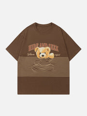 T-shirt imprimé poupée à rayures 