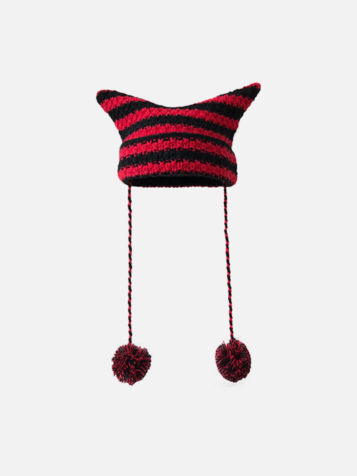 Striped Little Devil Cat Ear Hat