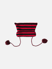 Striped Little Devil Cat Ear Hat