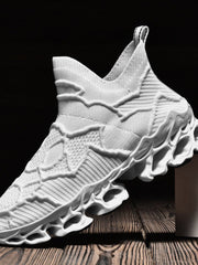 Striped Mesh Sneakers