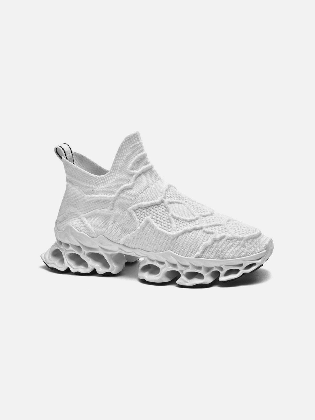 Striped Mesh Sneakers