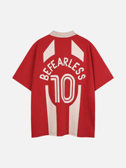 Striped Number 10 Football Tee