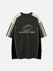 Striped Patchwork Tee