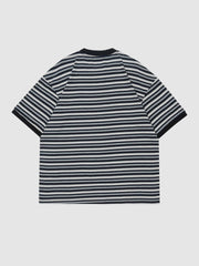 T-shirt à rayures et couleurs contrastées 