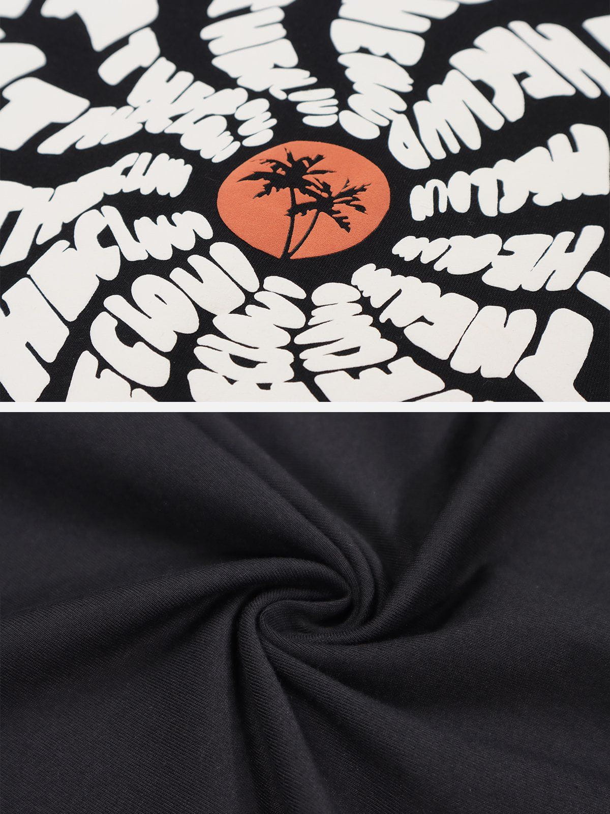 T-Shirt mit Sonnenblumen-Totenkopf-Print 