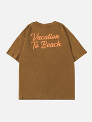 T-shirt imprimé coucher de soleil 