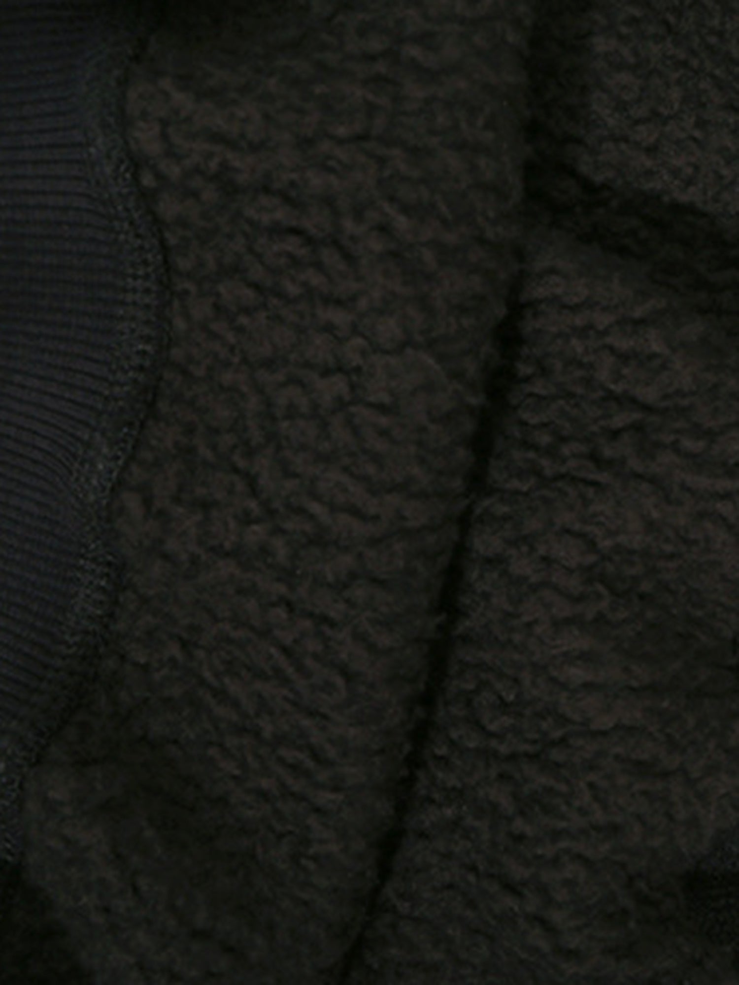 Three-dimensional Foam Patchwork Fleece Hoodie