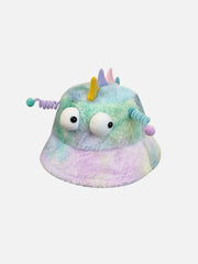 Tie Dye Gradient Plush Cartoon Hat