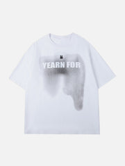 T-shirt imprimé lapin tie-dye 