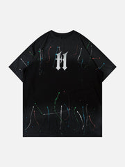 T-shirt délavé à l'encre Tie Dye Splash 