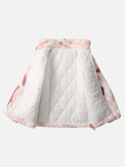 Sherpa-Jacke mit Stehkragen und Batikmuster 