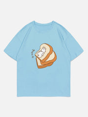 T-shirt imprimé lapin toast 
