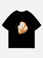 T-shirt imprimé lapin toast 