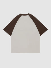 T-shirt brodé avec motif « Clash de couleurs » 