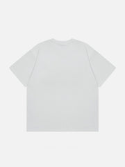 T-shirt à fleurs brodées avec serviette 