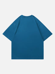 T-shirt à fleurs brodées avec serviette 