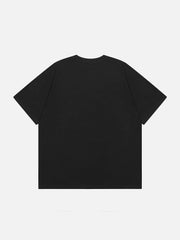 T-shirt à fleurs brodées avec serviette 