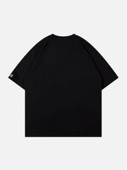 T-shirt imprimé fantôme brodé avec serviette 