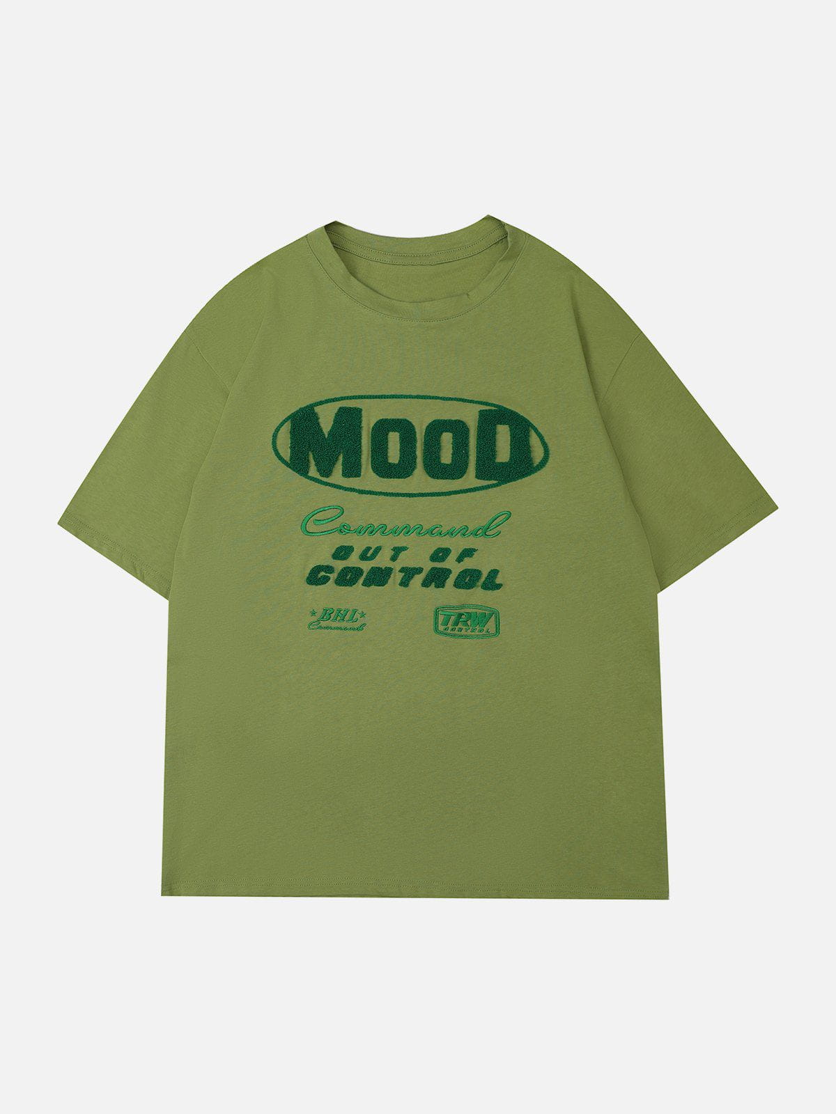 Serviette brodée avec lettres brodées et t-shirt 