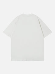 Towel Embroidery Panda Print Tee