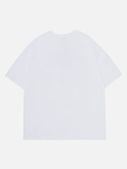 T-shirt à imprimé graphique d'arbre 