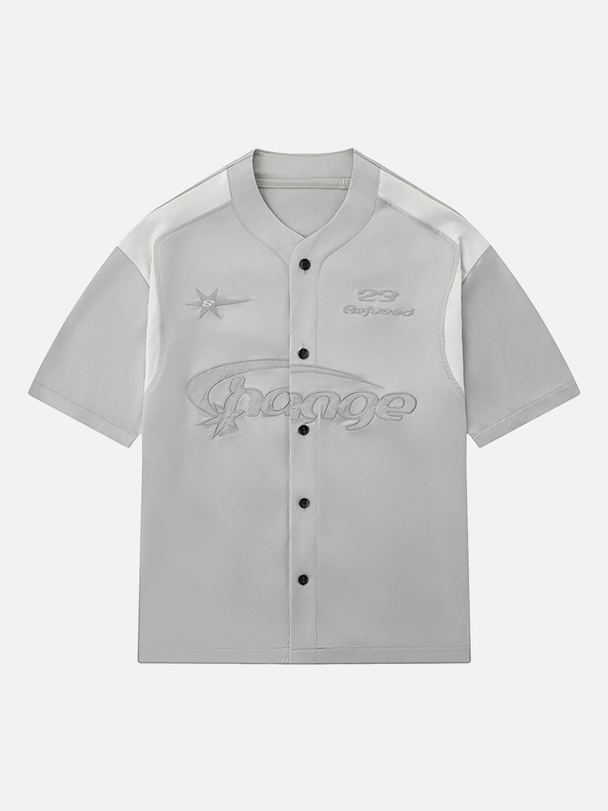 Polo ample à manches courtes et simple lettre de marque tendance 