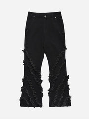 Trendy Personalized Flared Jeans - 1721