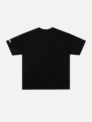 T-Shirt mit Tulpenstrauß-Print 