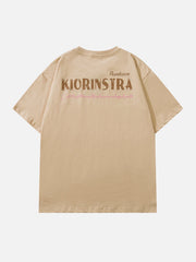 T-shirt graphique avec illustration de tulipe 