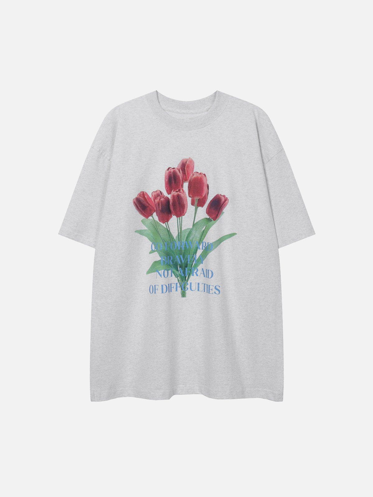 T-shirt imprimé tulipe 