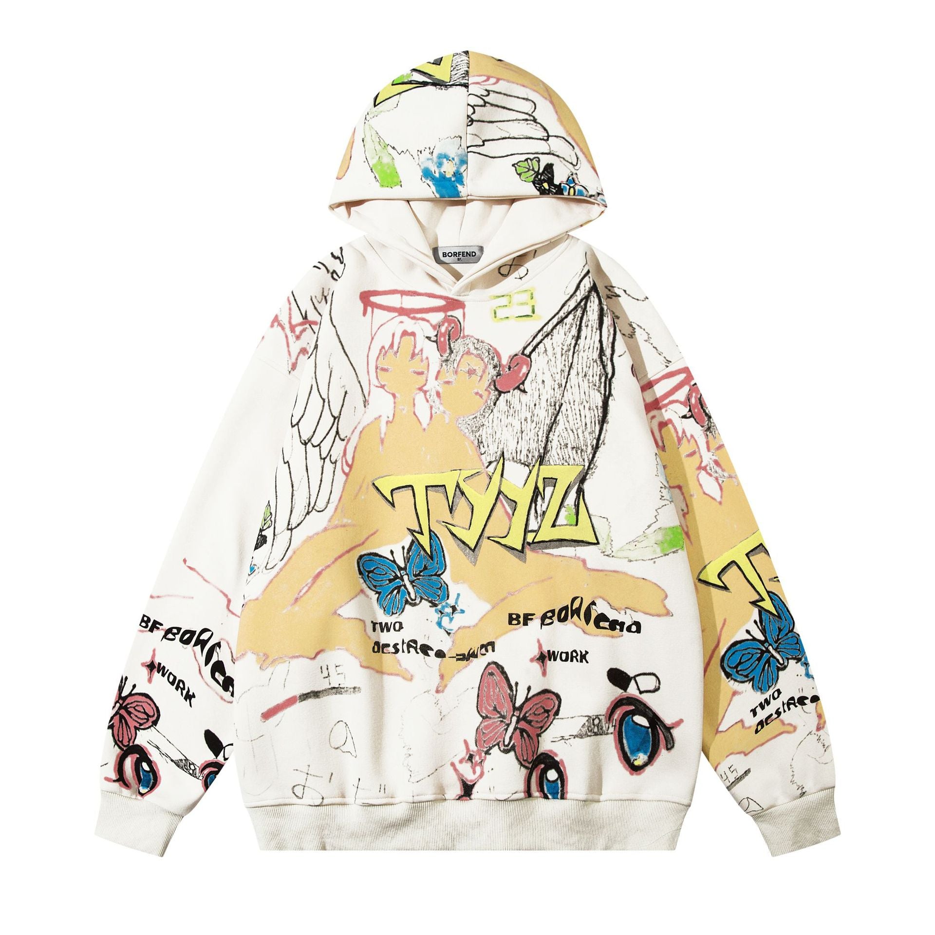 Two-dimensional Graffiti Hoodie
