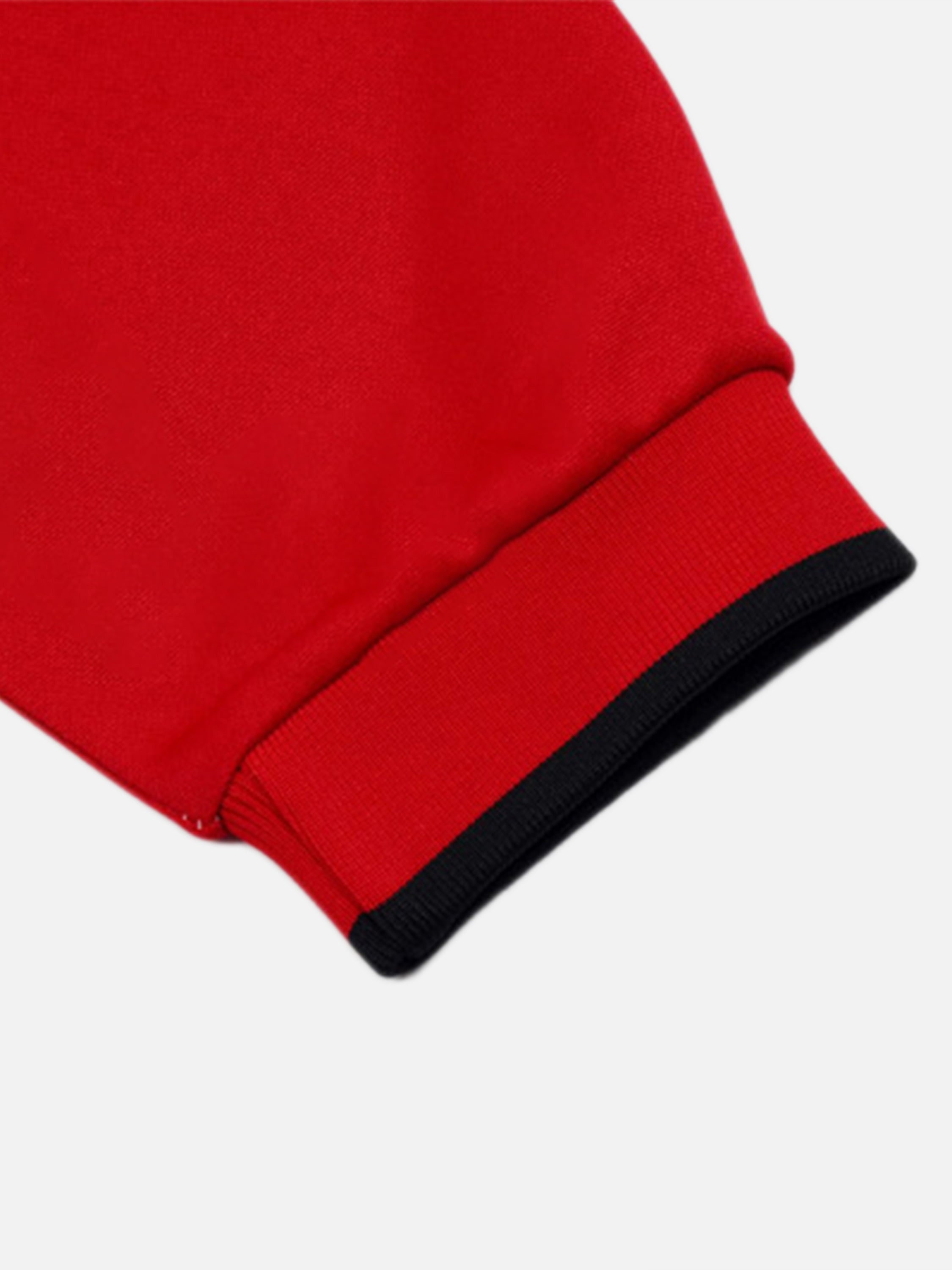 V-neck Digital Fabric Embroidered Long Sleeve Sweatshirt - 1684