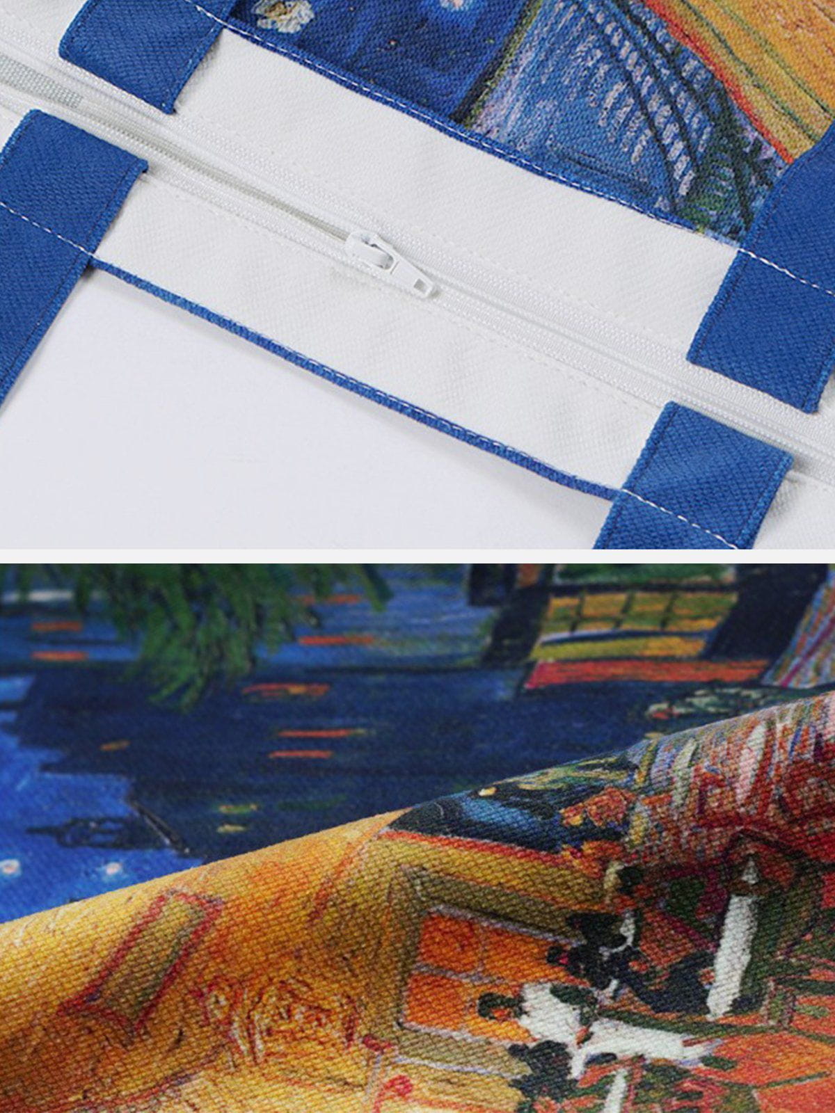 Van Gogh Öl auf Leinwand Tasche 