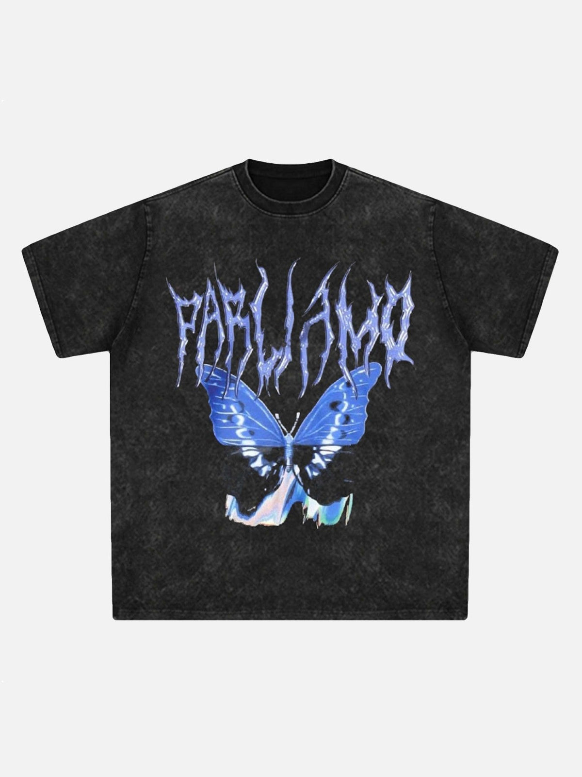 T-shirt ample à imprimé papillon vintage 