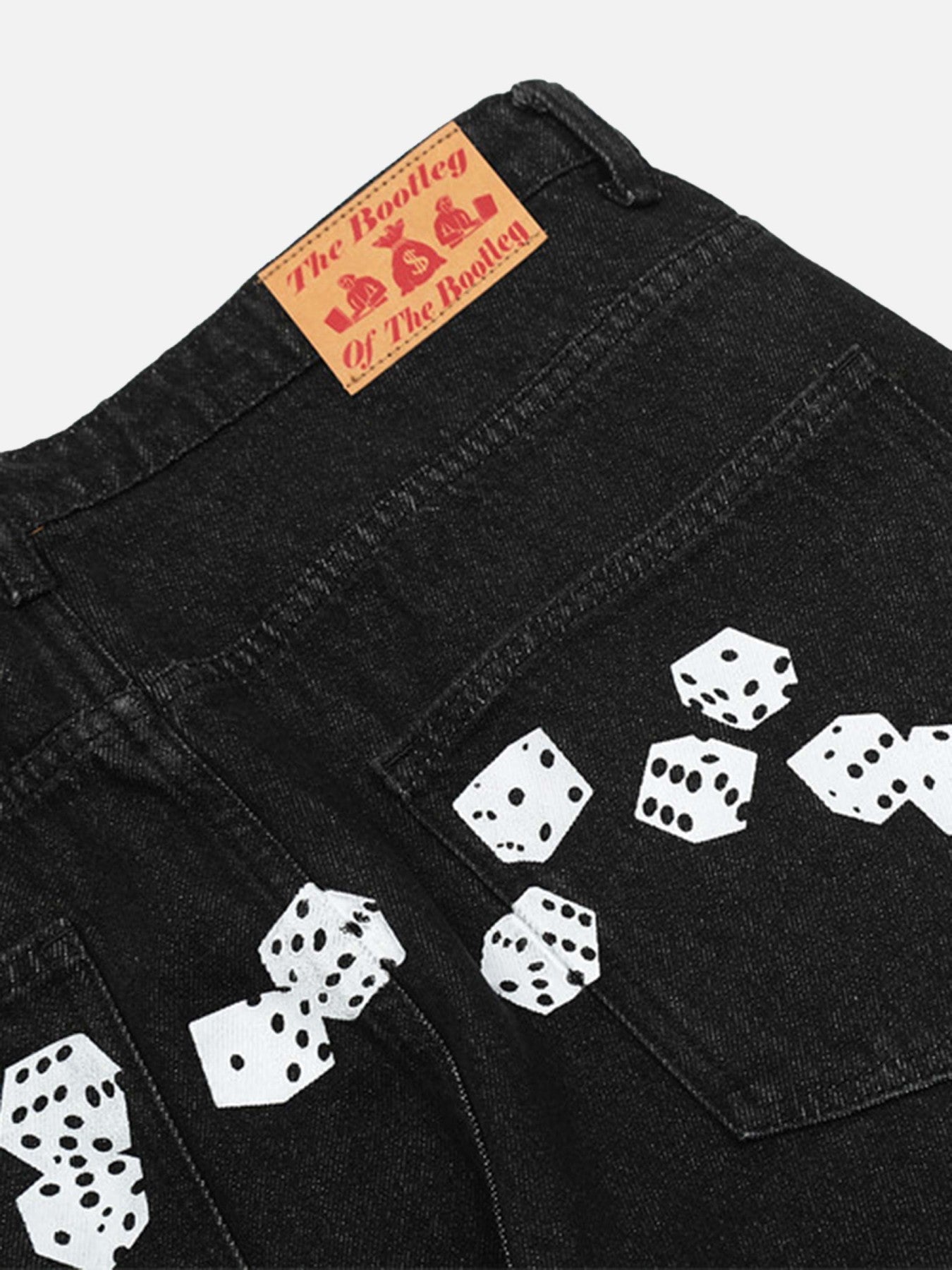 Vintage Dice Print Jeans