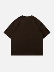 T-shirt imprimé guitare vintage rose 