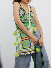 Vintage Knit Shoulder Bag