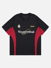 T-shirt brodé lettre vintage - 1584 