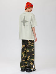 T-shirt ample réfléchissant vintage 