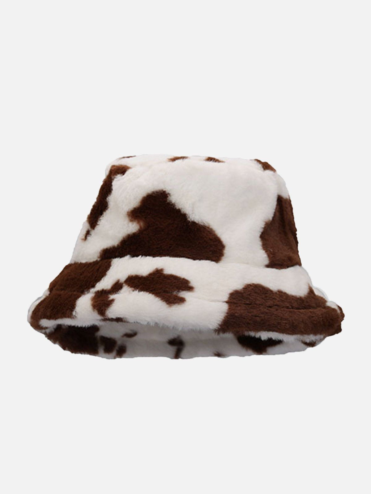 Vintage Milk Cow Pattern Hat