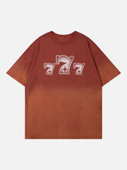 T-shirt vintage délavé dégradé - 1552 