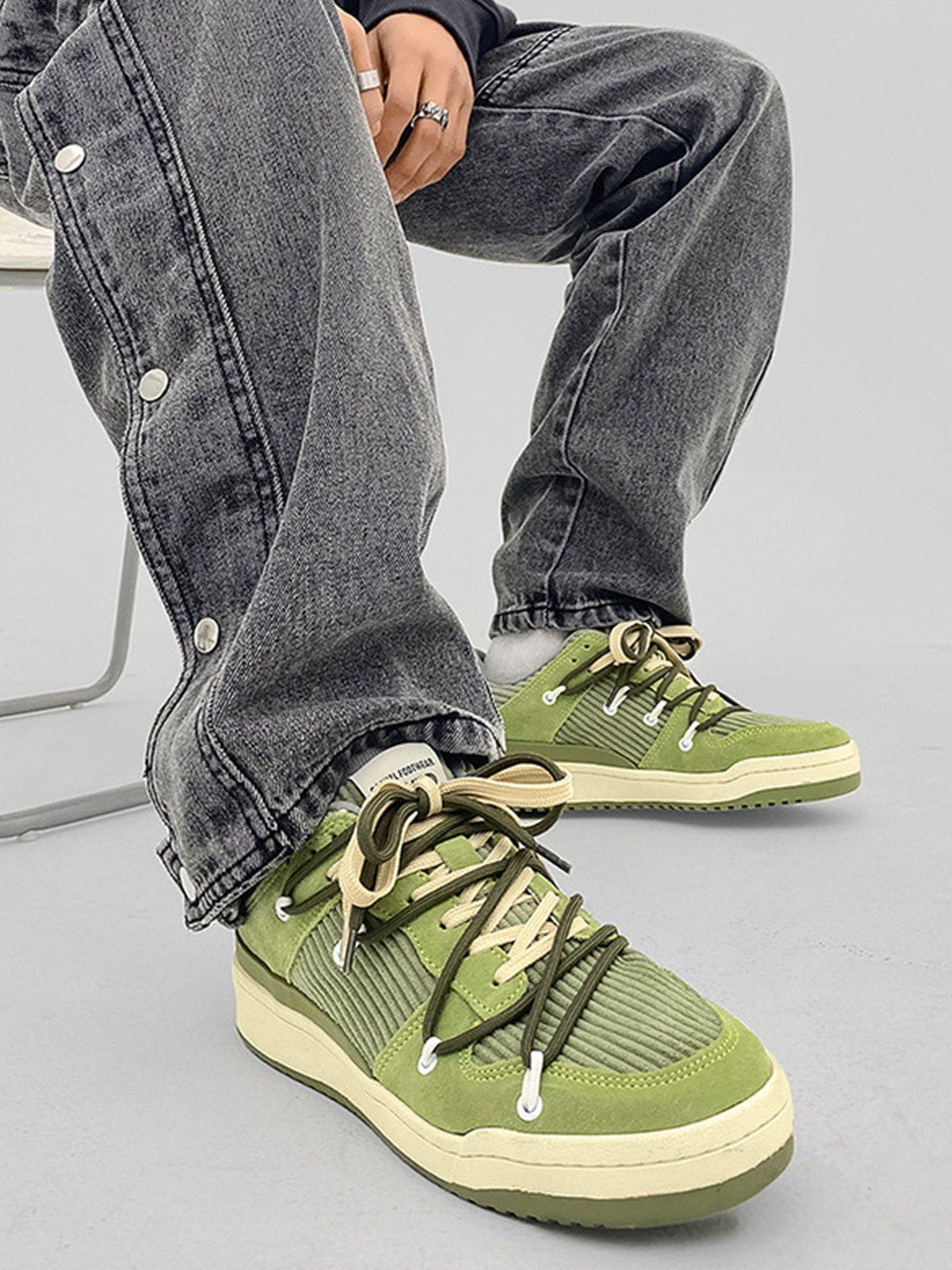 Vintage Patchwork Brettschuhe 