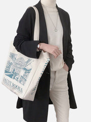 Vintage Print Canvas Bag