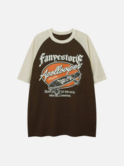 T-shirt imprimé skateboard vintage 